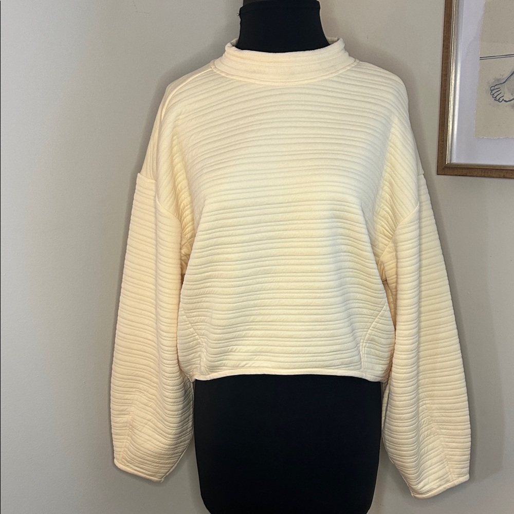 PRANA | Women's Send Off Pullover Cream-Size Small NWT